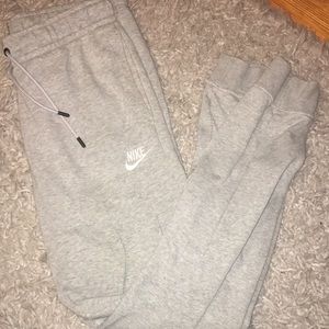 Gray Nike joggers